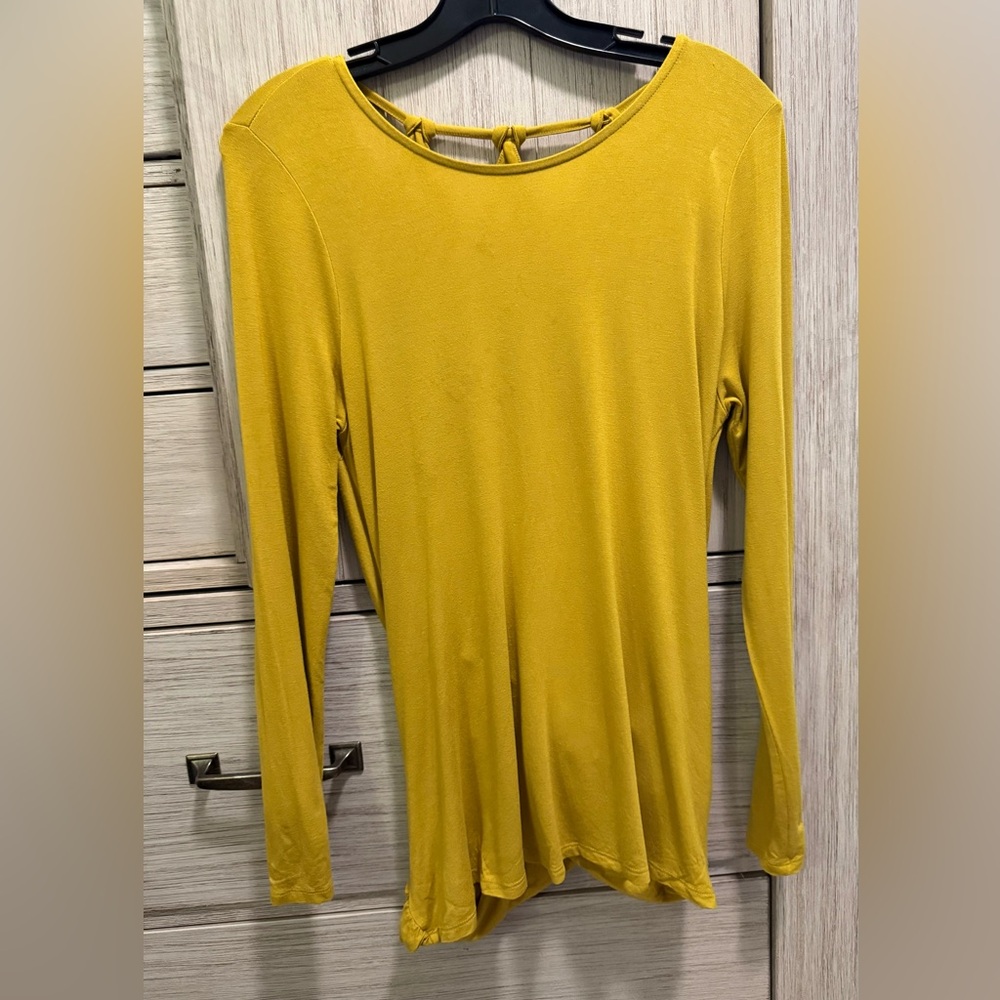 VENUS Mustard Long Sleeve Women's Top